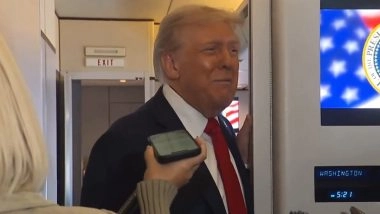 Donald Trump Reiterates Claim of Solving India-Pakistan Conflict, Says ‘Settled Few of the Wars Just Based on Tariffs’ (Watch Video)