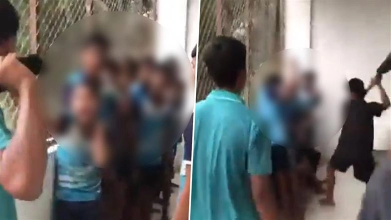 Kolhapur Hostel Ragging Horror: Viral Video Shows Minor Children Beaten With Belt and Bat at Shamrao Patil Shikshan Sanstha Premises in Talsande, Case Registered