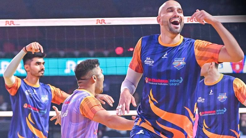 PVL 2025: Mumbai Meteors Qualify for Semifinals With Win Over Chennai Blitz in Prime Volleyball League