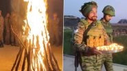 Diwali 2025 Celebration at Border: Indian Army Celebrates Deepavali by Bursting Firecrackers and Lighting Earthen Lamps in Jammu and Kashmir&rsquo;s Akhnoor (Watch Videos)