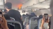 Panic in the Sky: Air China Flight CA139 Diverted After Battery in Luggage Catches Fire Mid-Air; Video Surfaces