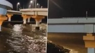 Mumbai Coastal Road Accident: Car Breaks Divider, Plunges 30 Feet Into Sea Near Worli; Driver Rescued (Watch Videos)