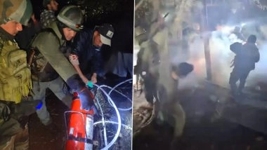 Jammu and Kashmir: House Gutted, 2 Others Damaged As Fire Breaks Out in Bandipora’s Tulail Area, Indian Army and Civil Administration Avert Major Tragedy (See Pics and Videos)