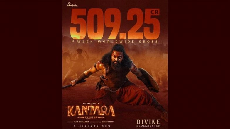 &lsquo;Kantara: Chapter 1&rsquo;: Rishab Shetty&rsquo;s Epic Prequel Surpasses INR 500 Crore Worldwide in Opening Week, Film Becomes Global Box Office Leader