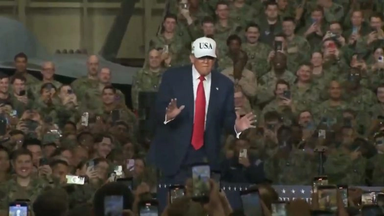 Donald Trump Dance Video: US President Steals Show As He Dances Aboard USS George Washington in Japan