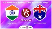 When is IND-W vs AUS-W ICC Women’s World 2025 Semi-Final Match? What is the H2H Record? Who Are the Key Players? Read India Women vs Australia Women Match Preview When is IND-W vs AUS-W ICC Women’s World 2025 Semi-Final Match? What is the H2H Record? Who Are the Key Players? Read India Women vs Australia Women Match Preview