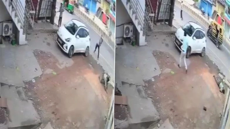 Murder Caught on Camera in Prayagraj: Roadways Driver Dies After Being Assaulted With Bricks by Two Men in UP’s Dhoomanganj; Police Respond After CCTV Video Surfaces