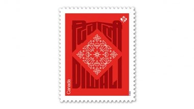 ‘Diwali Stamp’: Canada Post Unveils Stamp Featuring Rangoli Design to Celebrate Deepavali