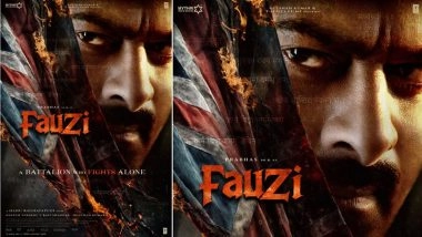 Prabhas-Hanu Raghavapudi Film Officially Titled ‘Fauzi’! Makers Confirm Title and Set the Internet Ablaze With His FIRST LOOK Poster on Actor’s 46th Birthday (View Post)