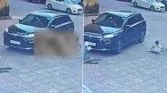 Accident Caught on Camera in Malad: 7-Year-Old Boy Seriously Injured After Being Crushed by Car Driven by Wife of Interface Heights Society&rsquo;s Secretary in Mumbai (Video)