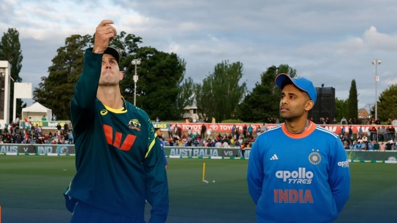 IND vs AUS 2nd T20I Toss Report and Playing XI: Mitchell Marsh Wins Toss, India Field Unchanged XI As Australia Bring In Matt Short