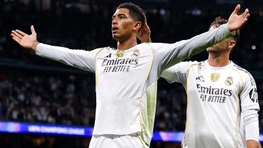 Real Madrid 1-0 Juventus, UEFA Champions League 2025-26: Jude Bellingham Scores Lone Goal as Los Blancos Seal Third Consecutive UCL Victory This Season (Watch Goal Video Highlights)