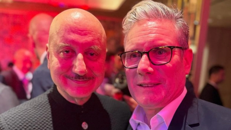 Anupam Kher Meets UK PM Keir Starmer, Reveals He Turned Out to Be Admirer of Actor's First English Film &lsquo;Bend It Like Beckham&rsquo; (View Post)