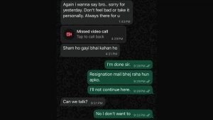 Ashutosh Nautiyal Resignation Goes Viral: Techie Shares Last WhatsApp Conversation With Manager Before Resigning, Netizens Offer Him Help To Find New Job