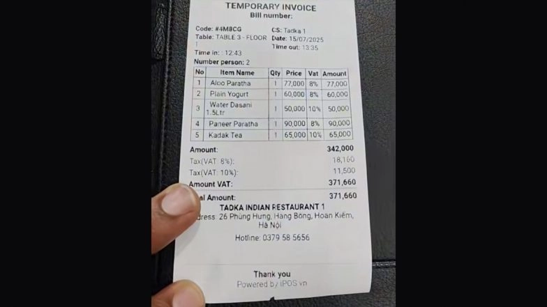 ‘Bro Ate Pakistan’s Defence Budget in Lunch’: Netizens Lose Control Over Viral Restaurant Bill; but Here’s a Catch