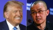 Binance Founder CZ Pardoned: US President Donald Trump Pardons Convicted Changpeng Zhao Over Money-Laundering Violations