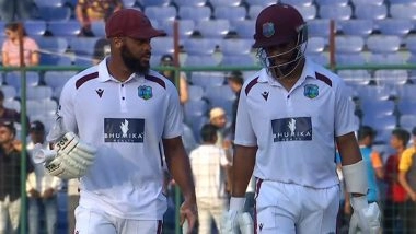 IND vs WI 2nd Test 2025: John Campbell Ends Two-Year Wait for Test Century As Opener, Smashes West Indies’ First Ton Against India in 19 Years