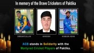 Afghanistan Cricket Board Mourns Loss of Three Cricketers in Airstrikes, Withdraws From Upcoming T20I Tri-Nation 2025 Series Involving Pakistan