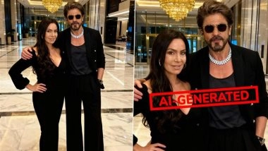 Fact Check: Did Adult Film Star Kendra Lust Meet Shah Rukh Khan at Joy Forum 2025 in Riyadh? Here’s the Truth Behind Duo’s Viral Photo