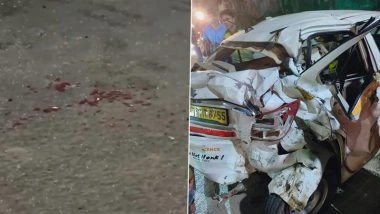 Noida Land Rover Defender Accident: Speeding SUV Rams 6 Cars Outside Gulshan One29 Mall in Noida, Driver Taken Into Custody (See Pics and Video)