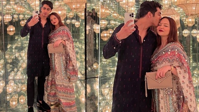 Diwali 2025: Ahaan Panday Celebrates the Festival of Lights With His ‘Firecracker’ Mom Deanne Panday; ‘Saiyaara’ Star Looks Handsome in Navy Blue Kurta (See Pics)