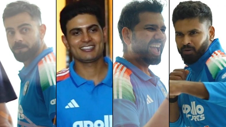 Virat Kohli, Rohit Sharma, Shubman Gill and Other Team India Members Enjoy Fun Photoshoot Ahead of IND vs AUS 1st ODI 2025 (Watch Video)