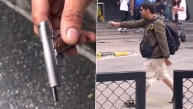 Indian Man Sahil Ram Thadani Causes Chaos in Bangkok’s Siam Square by Waving Gun-Shaped Lighter, Dancing in Streets and Shouting at People; Arrested (Watch Video)