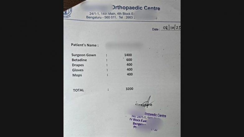 Hospital Adds Surgeon Gown, Mops To Bill; Patient Pays INR 2,800 for Non-Consumables Despite Insurance Cover
