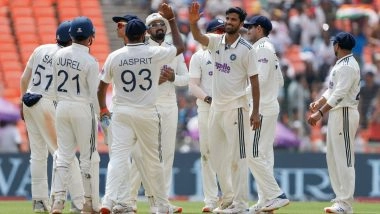 IND vs WI 1st Test 2025: Ravindra Jadeja’s All-Round Brilliance Helps India Crush West Indies by Innings and 140 Runs