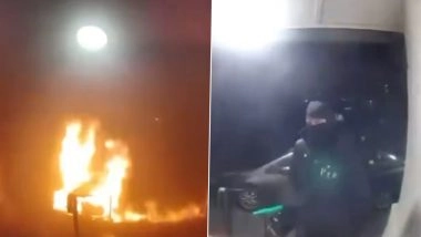 UK Mosque Attack: 2 Escape Unhurt As Mosque Set on Fire in Peacehaven Near Brighton; Police Treating Arson Attack As Hate Crime (Watch Videos)