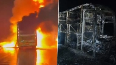 Kurnool Bus Fire Accident: President Droupadi Murmu, VP CP Radhakrishnan Express Grief Over Loss of Lives in Andhra Pradesh Bus Fire, Term Incident ‘Deeply Unfortunate’