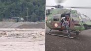 North Bengal and Bhutan Hit by Floods As Torsa River Swells; Indian Army Launches Helicopter Rescue Mission in Phuentsholing (See Pics and Videos)