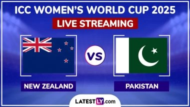 New Zealand Women vs Pakistan Women Free Live Streaming Online of ICC Women’s Cricket World Cup 2025: How To Watch NZ-W vs PAK-W CWC Match Free Live Telecast in India?