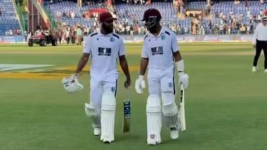 IND vs WI 2nd Test 2025: West Indies Close In on India With 177-Run Stand Between John Campbell and Shai Hope