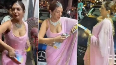 ‘Meri Gaadi Inke Saamne Thok Ke Gaye’: ‘Splitsvilla 10’ Fame Actress Khushi Mukherjee Throws Firecrackers on Road, Argues With Cop During Verbal Spat Over Damage to Her Car in Andheri (Watch Viral Video)