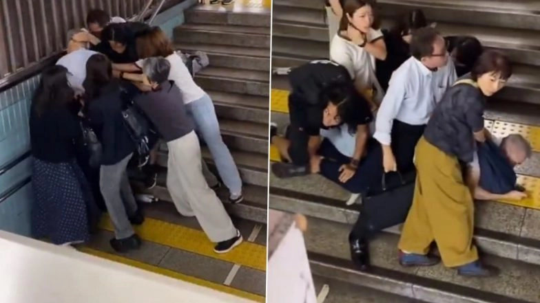 Japan: 5 Women Catch Man Groping and Taking Inappropriate Pictures of Girls on Subway, Video Surfaces