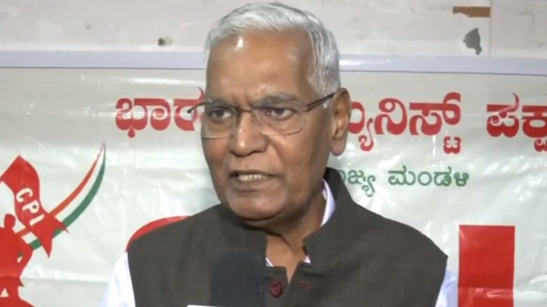 Bihar Assembly Election 2025: CPI General Secretary D Raja Says ‘Mahagathbandhan’s Main Objective Is To Defeat BJP-RSS’