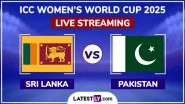 Sri Lanka Women vs Pakistan Women Free Live Streaming Online of ICC Women&rsquo;s Cricket World Cup 2025: How To Watch SL-W vs PAK-W CWC Match Free Live Telecast in India?