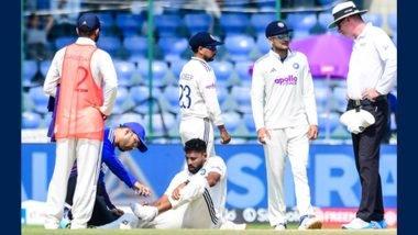 IND vs WI 2nd Test 2025: Mohammed Siraj Gets Foot Message in Dugout After Punishing Bowling Spell in Delhi Heat