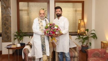 Bihar Assembly Election 2025: Chirag Paswan Meets Amit Shah in Patna, Discusses NDA’s Campaign Strategy (See Pics)