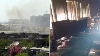 Fire at ISRO Building: Blaze Erupts at ISRO’s IT Server Building in Ahmedabad, No Casualties Reported (Watch Video)