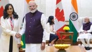 PM Narendra Modi Meets Canadian FM Anita Anand, Stresses Enhanced Cooperation in Trade, Energy, Technology (See Pics)