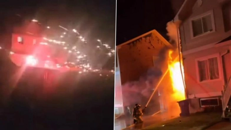 ‘We Are Traumatised’: Indian-Origin Woman in Canada’s Edmonton Says Diwali Fireworks Burned Her Home, 3 Men Charged With Arson (Video)