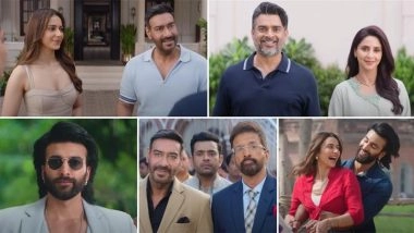 ‘De De Pyaar De 2’ Trailer: R Madhavan Plays the Obstacle Between His Daughter Rakul Preet Singh and Ajay Devgn’s Love Story in This Hilarious Age-Gap Romance Sequel (Watch Video)