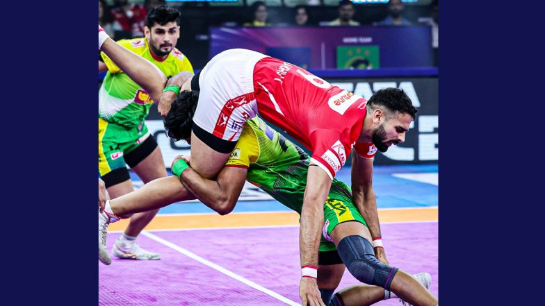 PKL 2025: Mohammadreza Shadloui’s High Five and Super Sub Himanshu Singh’s Super 10 Guides Gujarat Giants to Crucial Victory Against Patna Pirates