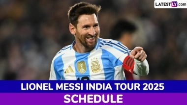 Lionel Messi India Tour Schedule: Know Dates, Venues and Online Ticket Booking Details for ‘GOAT India Tour 2025’ in December