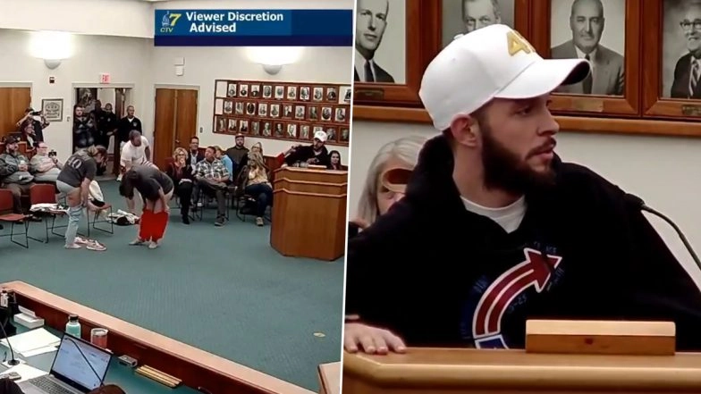 US: 3 Activists Strip in Front of School Board To Show Locker Room Discomfort During Meeting To Protest Trans Athlete Policy in Maine, Video Surfaces