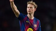 Frenkie de Jong Extends Stay at Barcelona Till 2029, Dutch Midfielder Signs New Contract With Spanish Giants