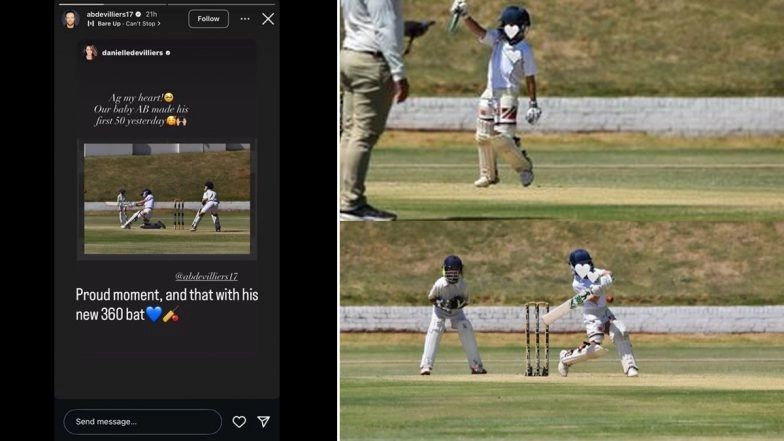 'Proud Moment' Father AB de Villers Shares Emotional Message For Son After 'Baby AB' Slams First Fifty (See Post)