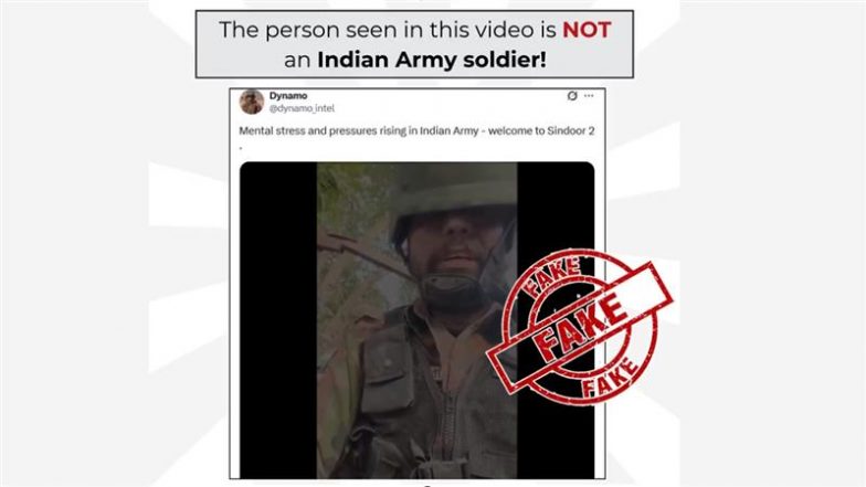 Did an Indian Army Soldier Accuse the Government of Ignoring Troops’ Welfare? PIB Fact Check Debunks Fake Video Circulated by Pakistani Propaganda Accounts
